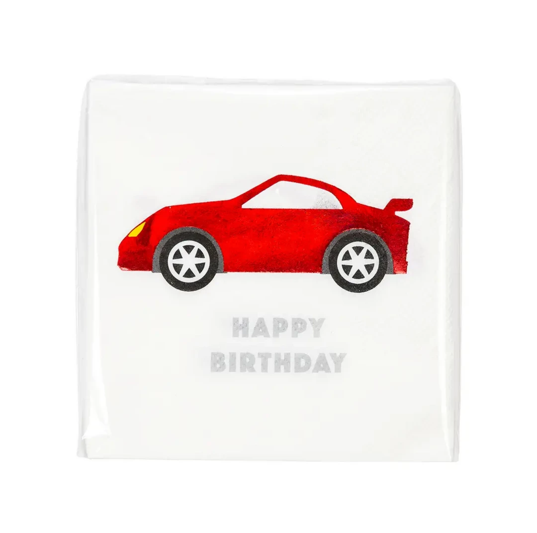 Talking Tables Party Racer Car Napkins - 16 Pack 3 Talking Tables Party Racer Car Napkins - 16 Pack