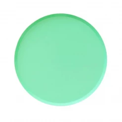 Oh Happy Day Party Shop Mint Paper Plates - Set Of 8