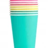 Oh Happy Day Party Shop Rainbow Cups - Set Of 8 2 Oh Happy Day Party Shop Rainbow Cups - Set Of 8