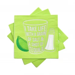 Cakewalk I Take Life With A Grain Of Salt Cocktail Napkins