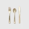 Coterie Party Supplies Metallic Gold Cutlery (30 Count)