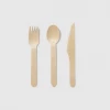 Coterie Party Supplies Wooden Cutlery Set (30 Count)