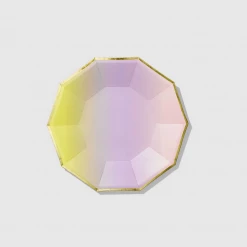 Coterie Party Supplies Tableware Yes Way, Ombre Small Plates (10 Count)