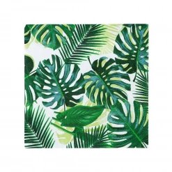 Talking Tables Tropical Fiesta Palm Leaf Paper Napkins - 20 Pack