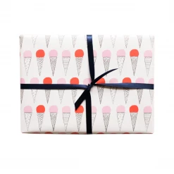 Mr. Boddington's Studio Afternoon At The Gelateria Gift Wrap Sheet Gift And Favor Supply