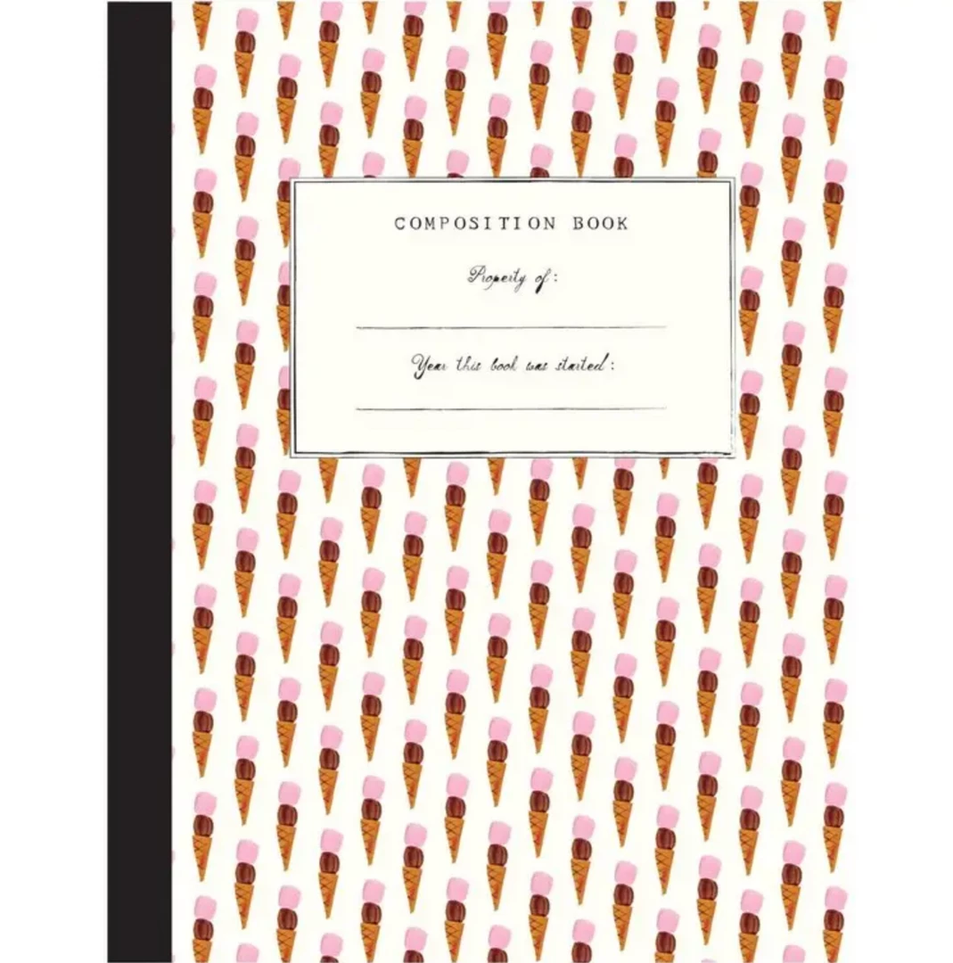 Mr. Boddington's Studio Notebooks + Notepads Composition Notebook - Ice Cream 3 Mr. Boddington's Studio Notebooks + Notepads Composition Notebook - Ice Cream