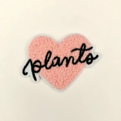 Solbeam Studio Accessories Plants Heart Chenille Iron-on Patch