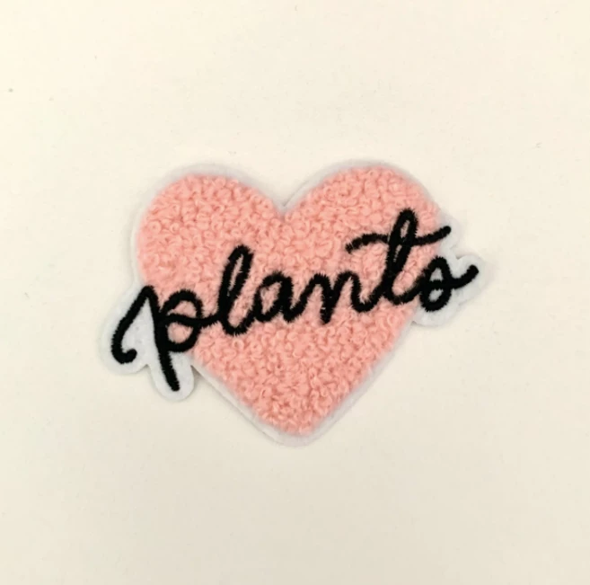 Solbeam Studio Accessories Plants Heart Chenille Iron-on Patch 3 Solbeam Studio Accessories Plants Heart Chenille Iron-on Patch