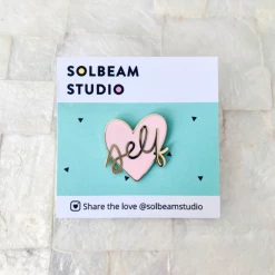 Solbeam Studio Self Love Heart Enamel Lapel Pin