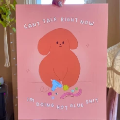 The Peach Fuzz Hot Glue Shit Print Art & Home