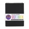 OOLY Notebooks + Notepads 8" X 10.5" D.I.Y. Cover Sketchbook - Black