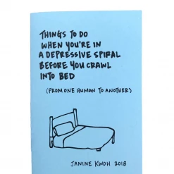 Kwohtations Cards Books/Zines/Workbooks Things To Do When You're In A Depressive Spiral Zine