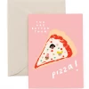Carolyn Suzuki Better Than Pizza - Greeting Card Greeting Cards