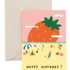 Carolyn Suzuki Strawberry Beach - Greeting Card