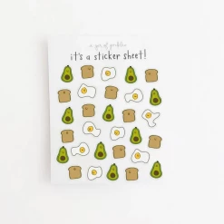 Deals Party Art Community Store 45 A Jar Of Pickles Mini Breakfast Clear Sticker Sheet Stickers