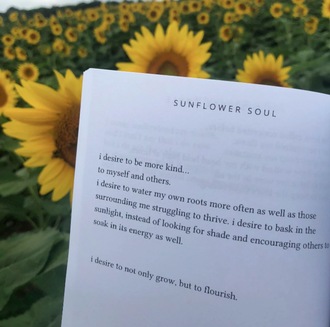 Fully Bloomed Books/Zines/Workbooks "Sunflower Soul" Poetry Book 4 Fully Bloomed Books/Zines/Workbooks "Sunflower Soul" Poetry Book