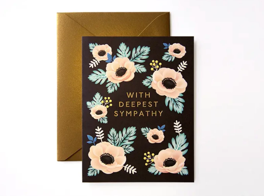 Clap Clap Anemone Sympathy Card Greeting Cards 3 Clap Clap Anemone Sympathy Card Greeting Cards