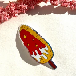 Partimeworks Spicy Elote Holographic Vinyl Sticker Stickers