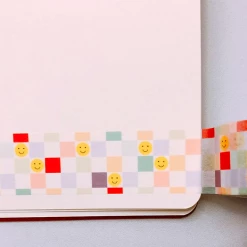 Ilootpaperie Snail Mail Checkers And Happy Faces Washi Tape