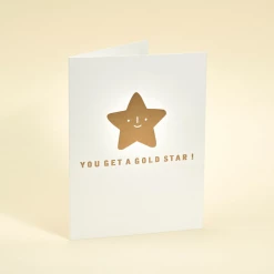 Ilootpaperie Gold Star Congratulations Card Greeting Cards