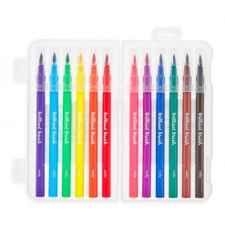 OOLY Brilliant Brush Markers - Set Of 12 Fun Stuff