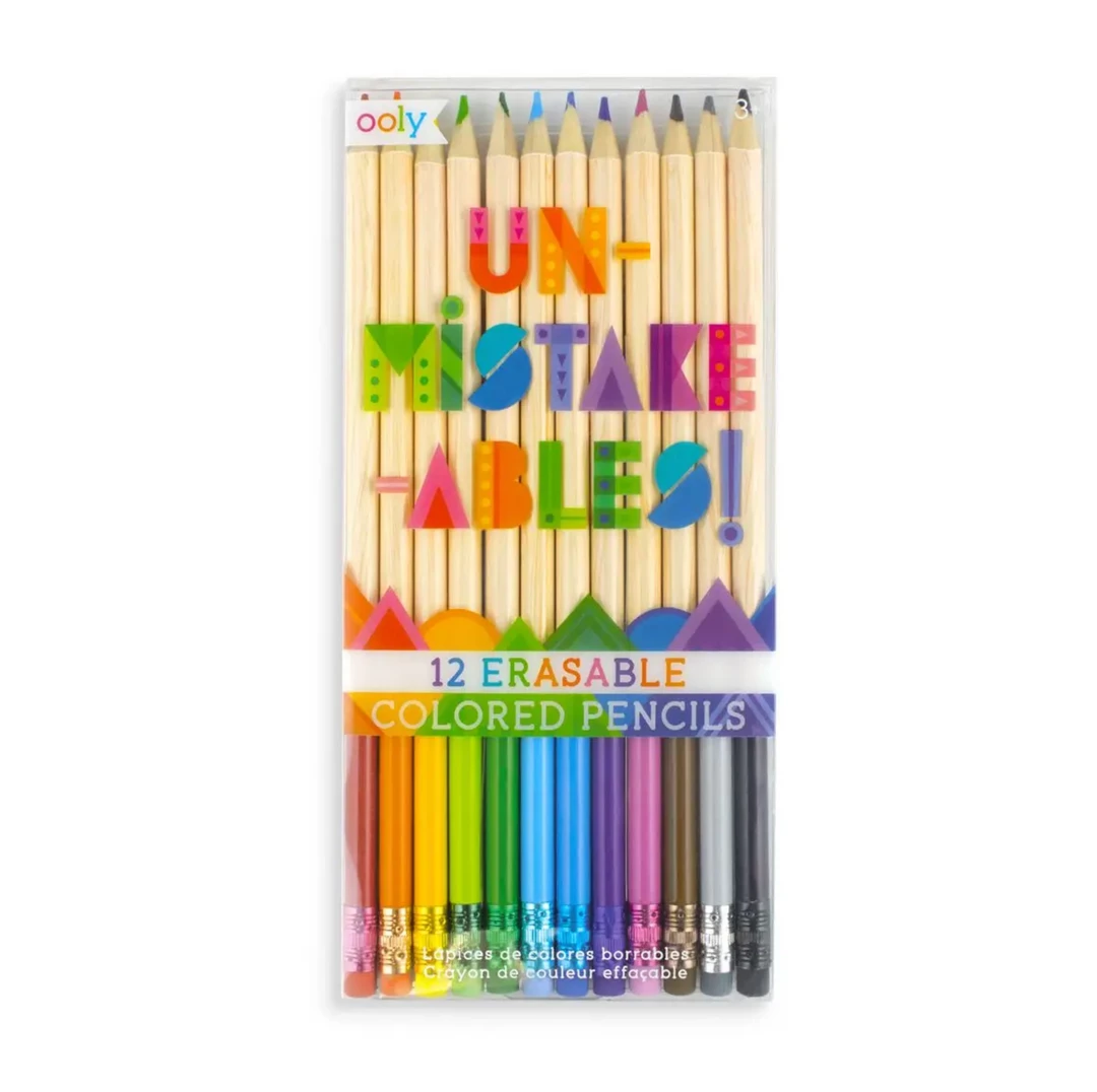 OOLY Un-Mistake-Ables! Erasable Colored Pencils 3 OOLY Un-Mistake-Ables! Erasable Colored Pencils