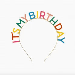 Talking Tables Rainbow 'Its My Birthday' Metal Headband Gift And Favor Supply