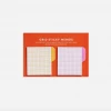 Poketo Grid Sticky Memos- Warm Snail Mail