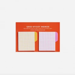 Poketo Grid Sticky Memos- Warm Snail Mail