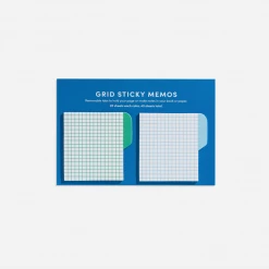 Poketo Snail Mail Grid Sticky Memos- Cool