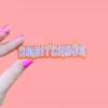 The Peach Fuzz Ambitchous Glitter Sticker Stickers
