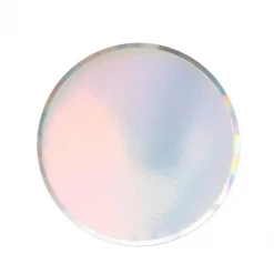 Oh Happy Day Party Shop Iridescent Paper Plates - Set Of 8