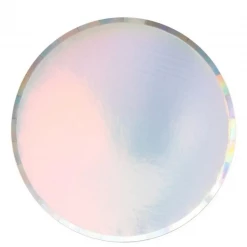 Oh Happy Day Party Shop Iridescent Paper Plates - Set Of 8