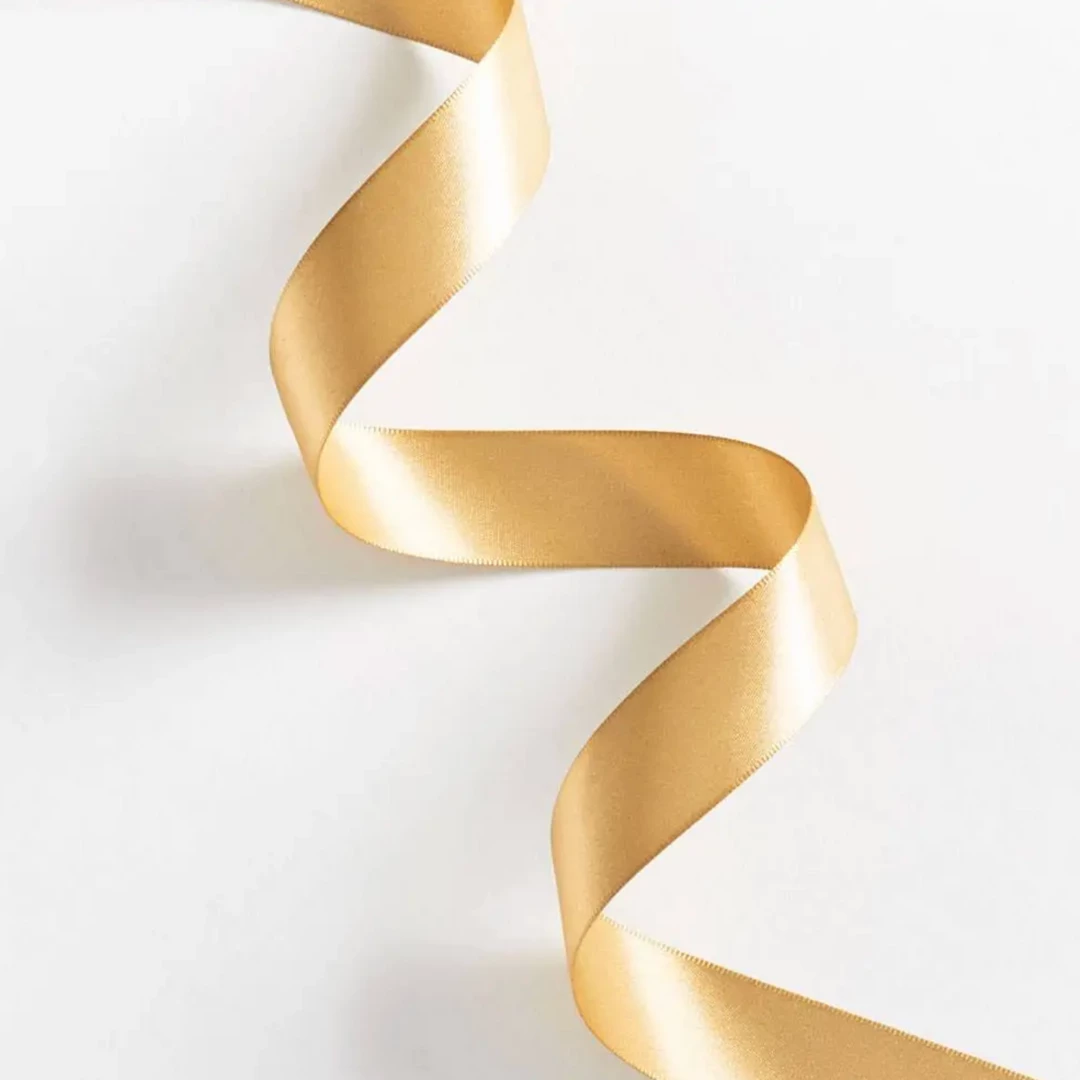 Paper Source Vintage Gold Satin Ribbon 3 Paper Source Vintage Gold Satin Ribbon