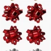LA Ribbons & Crafts INC 2" Christmas Star Gift Bow Bundle-Red/Gold/Green/White 12pcs Gift And Favor Supply 2 LA Ribbons & Crafts INC 2" Christmas Star Gift Bow Bundle-Red/Gold/Green/White 12pcs Gift And Favor Supply