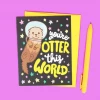 Turtle's Soup Otter This World Greeting Card Love & Friendship 1 Turtle's Soup Otter This World Greeting Card Love & Friendship