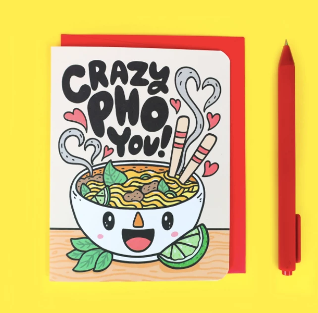 Turtle's Soup Love & Friendship Crazy Pho You Love Card 3 Turtle's Soup Love & Friendship Crazy Pho You Love Card