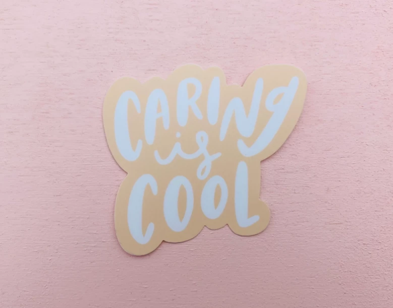 Craft Boner Stickers Caring Is Cool Sticker 4 Craft Boner Stickers Caring Is Cool Sticker