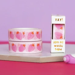 Nutmeg And Arlo Yummy Strawberries Washi Tape Snail Mail