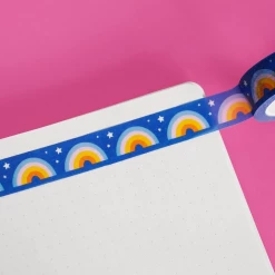 Nutmeg And Arlo Snail Mail Rainbow Cosmos Washi Tape