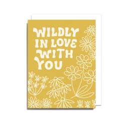 Worthwhile Paper Greeting Cards Wildly In Love With You Card