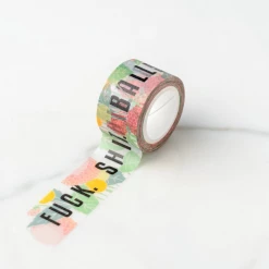 Ilootpaperie Snail Mail Fuck. Shit. Balls. Floral Cuss Words Washi Tape