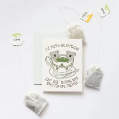 Ilootpaperie Greeting Cards Koala-Tea Time Greeting Card