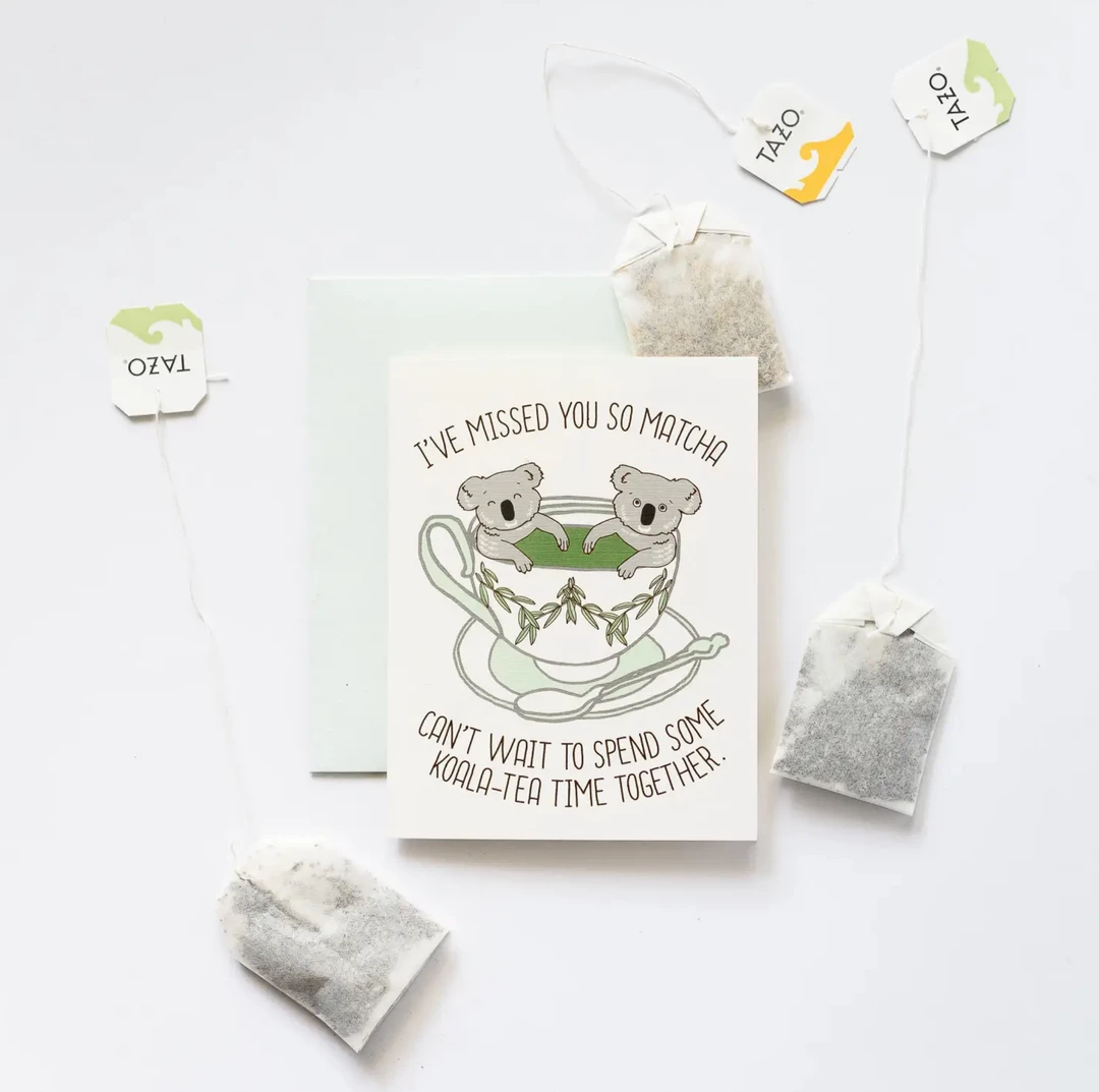 Ilootpaperie Greeting Cards Koala-Tea Time Greeting Card 3 Ilootpaperie Greeting Cards Koala-Tea Time Greeting Card