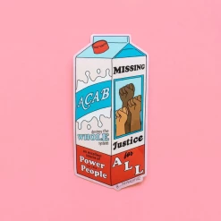 The Peach Fuzz A Serving Of Justice BLM Sticker Stickers