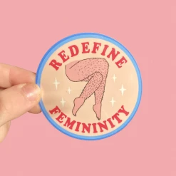 The Peach Fuzz Redefine Femininity Sticker Stickers