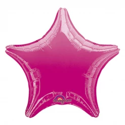 Anagram 19" Metallic Fuchsia Star