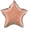 Qualatex Balloons 20" Glittergraphic Rose Gold Star