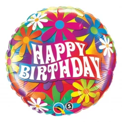 Qualatex 18" Birthday Psychedelic Daisies