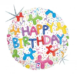 Betallic Balloons 18" Holographic Dog Birthday